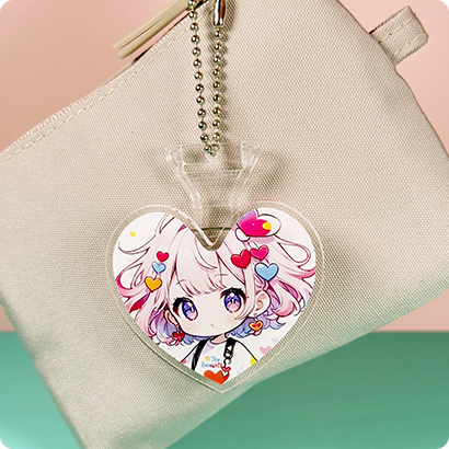 キーホルダーとして使えるアクリル3way