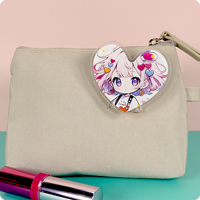 バッジとして使えるアクリル3way