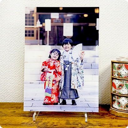 七五三や成長記録の記念写真立て