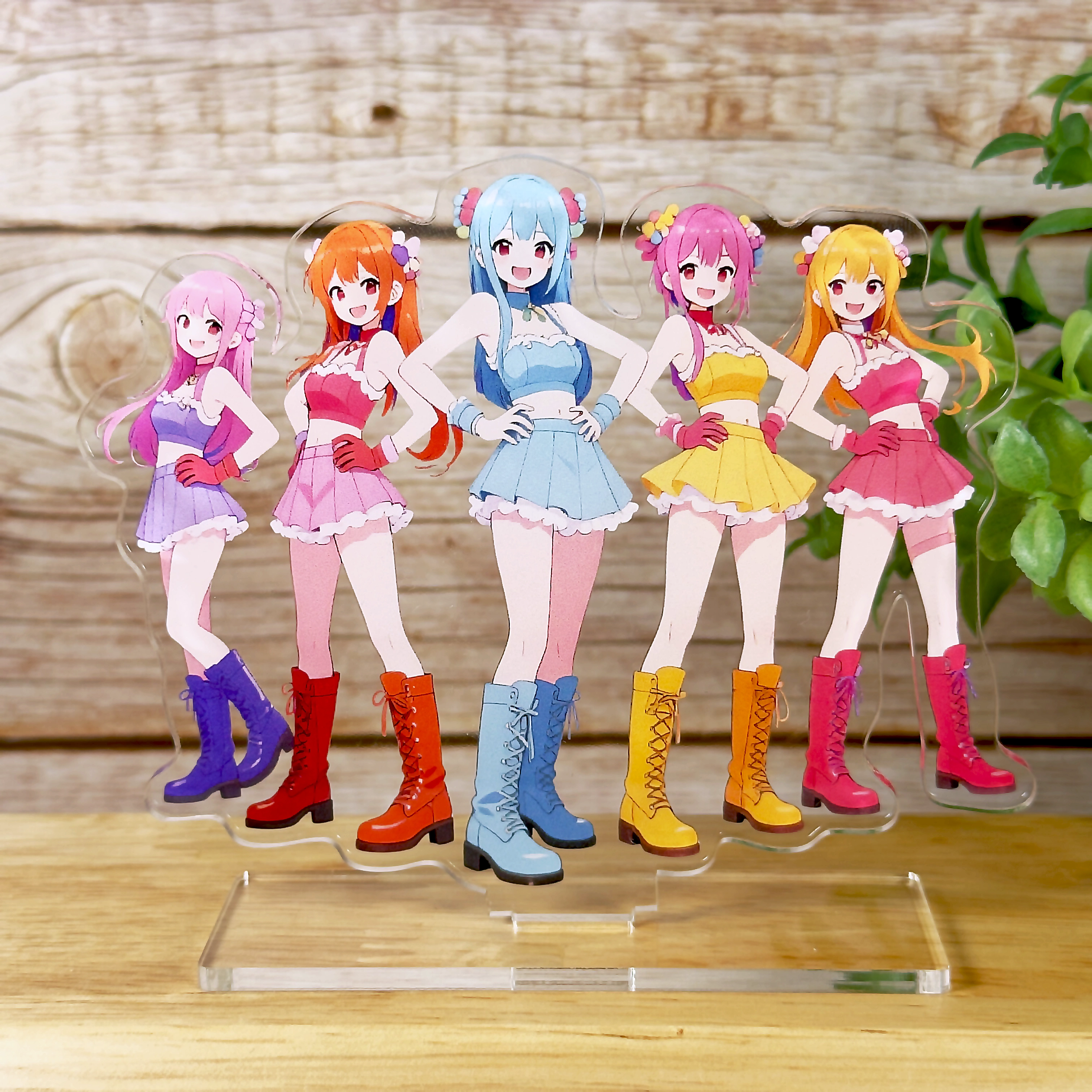 アクリルスタンドのフリーカット例