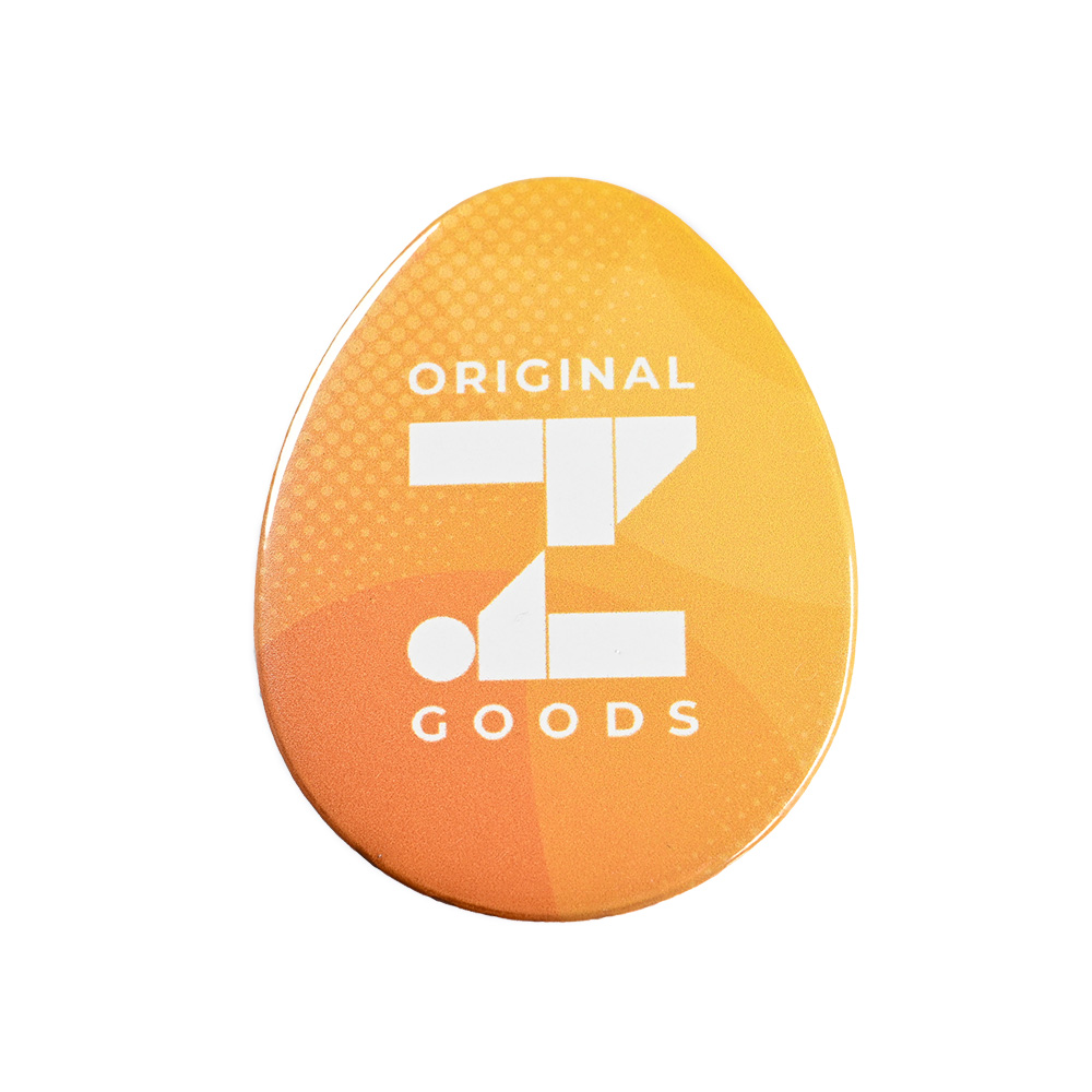 たまご型のオリジナル缶バッジ