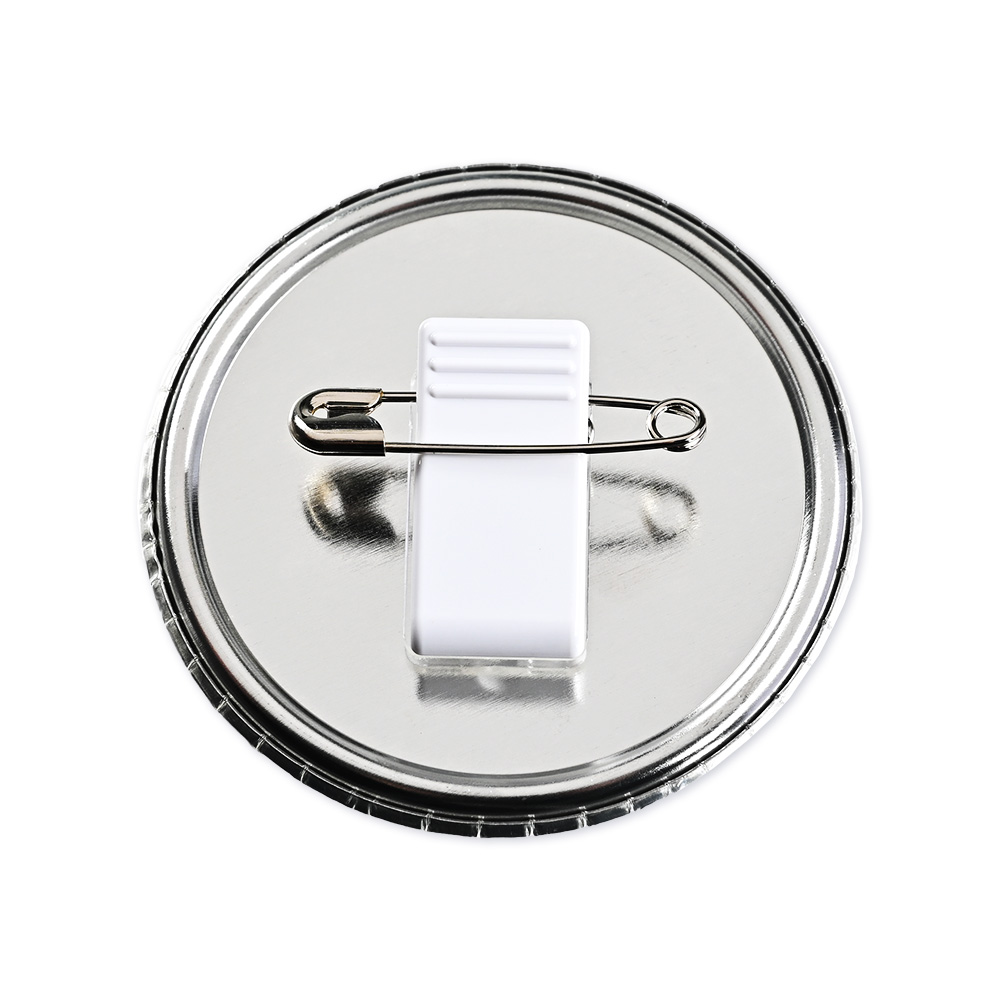 クリップ付き缶バッジ