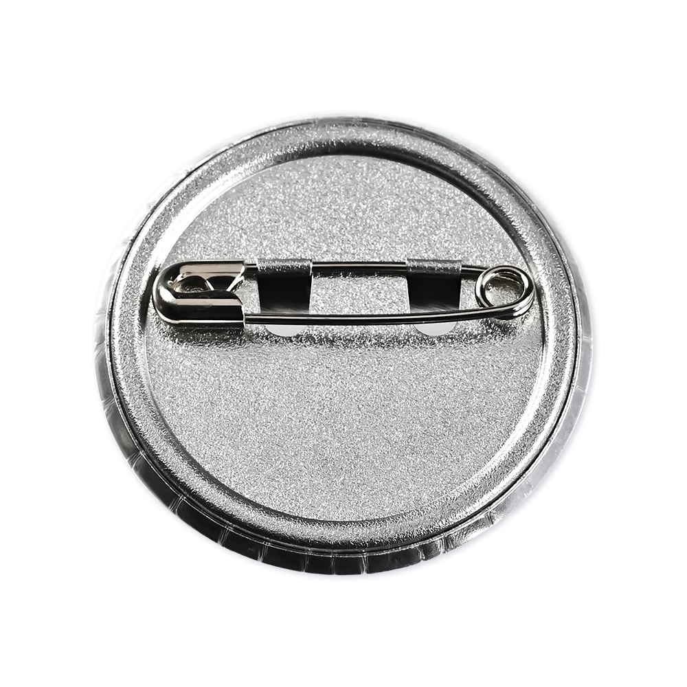 安全ピンタイプの缶バッジ