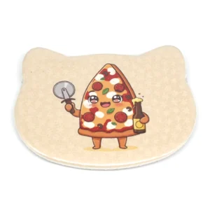 缶バッジ　花エンボス　こうぞ　動物型