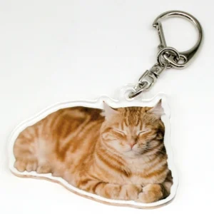 アクリルキーホルダーフリーカット（猫）