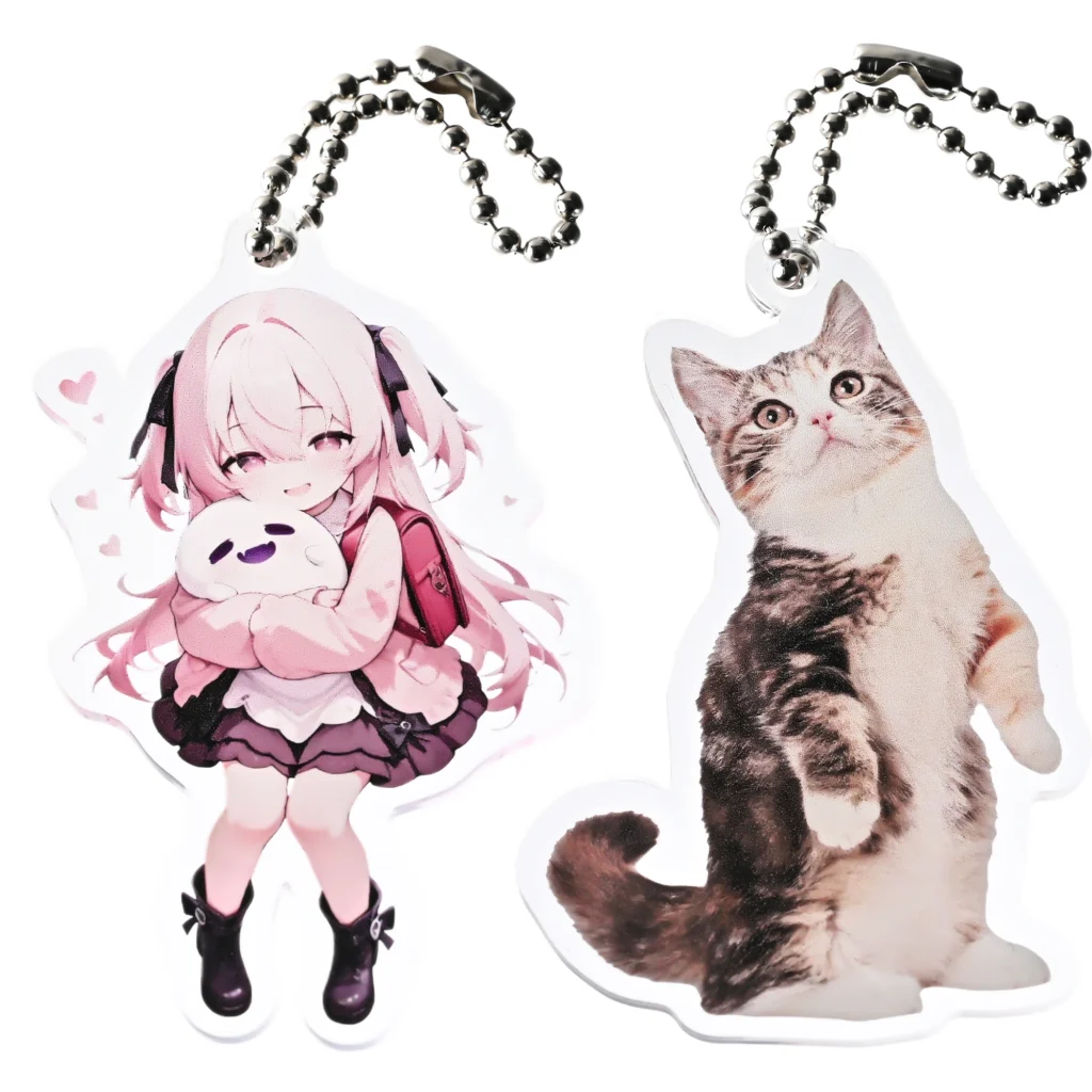 アクリルキーホルダー フリーカット