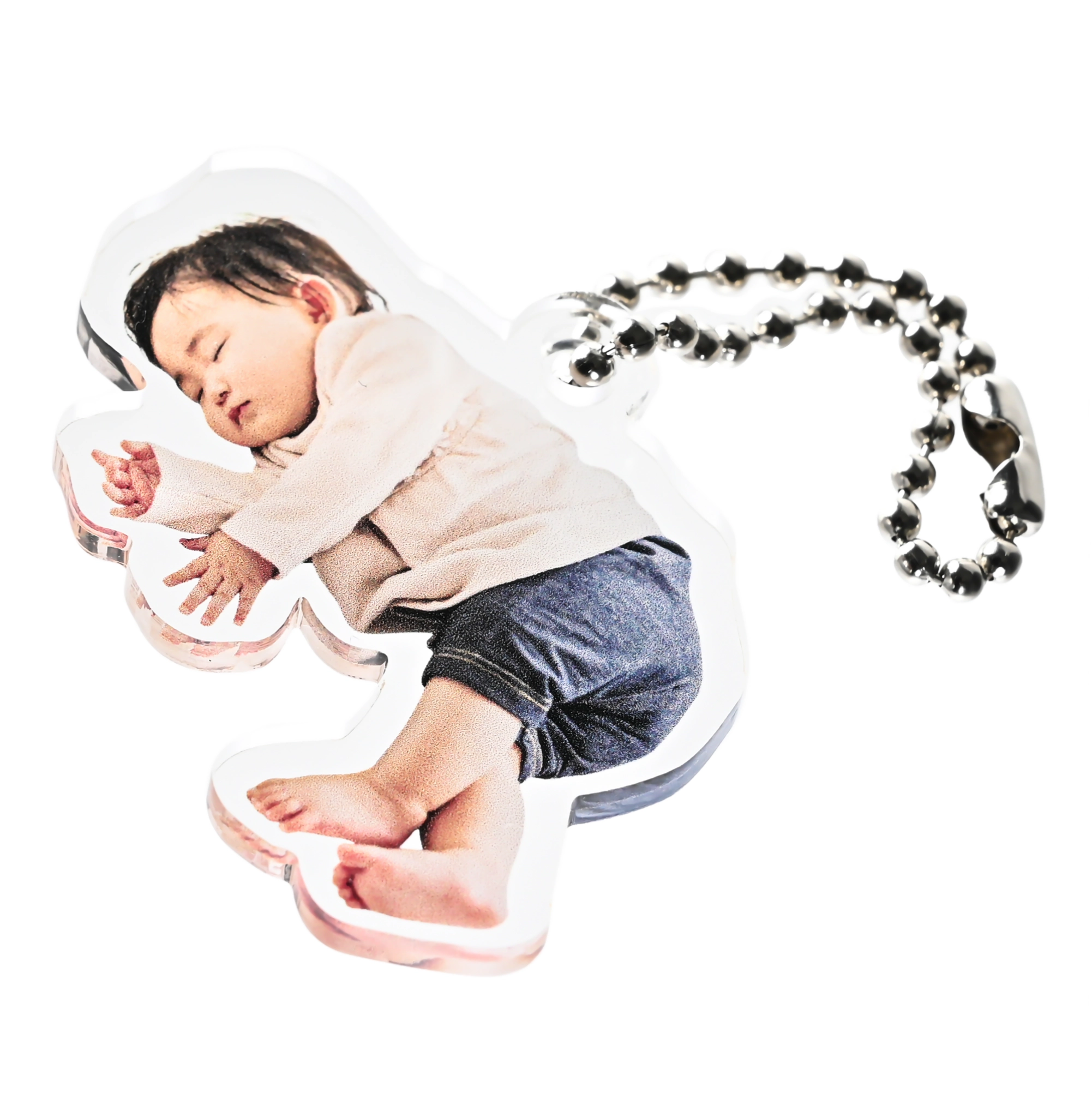 ファミリー アクリルキーホルダー フリーカット