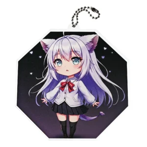 アクリルキーホルダー 八角形