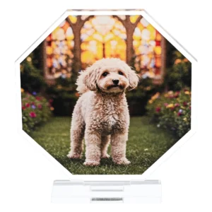 ペット アクリルスタンド 八角形