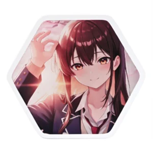 アクリルクリップ＆バッジ 六角形