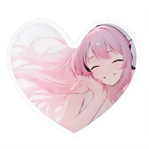 アクリル クリップ＆バッジ ハート型