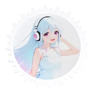 アクリル クリップ&バッジ 太陽型