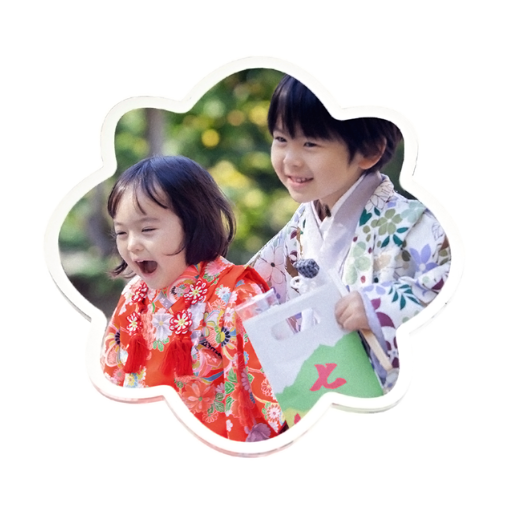 七五三 アクリルマグネット 花びら型